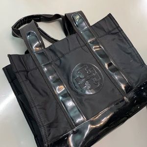 Tory Burch diaper tote shopper bag black
